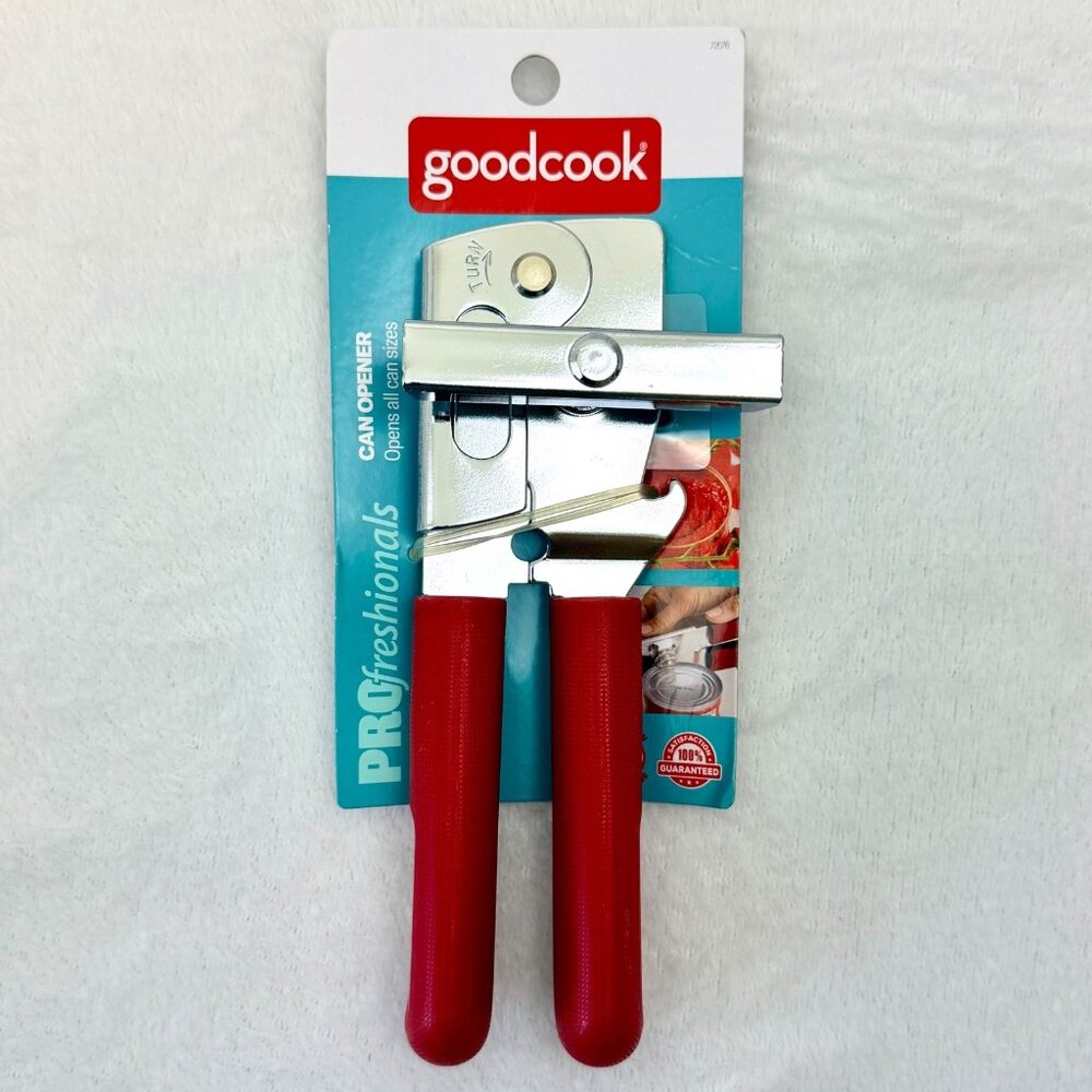 Goodcook Can Opener PROfeshionals Stainless Steel High-Carbon Cutting Edge Red